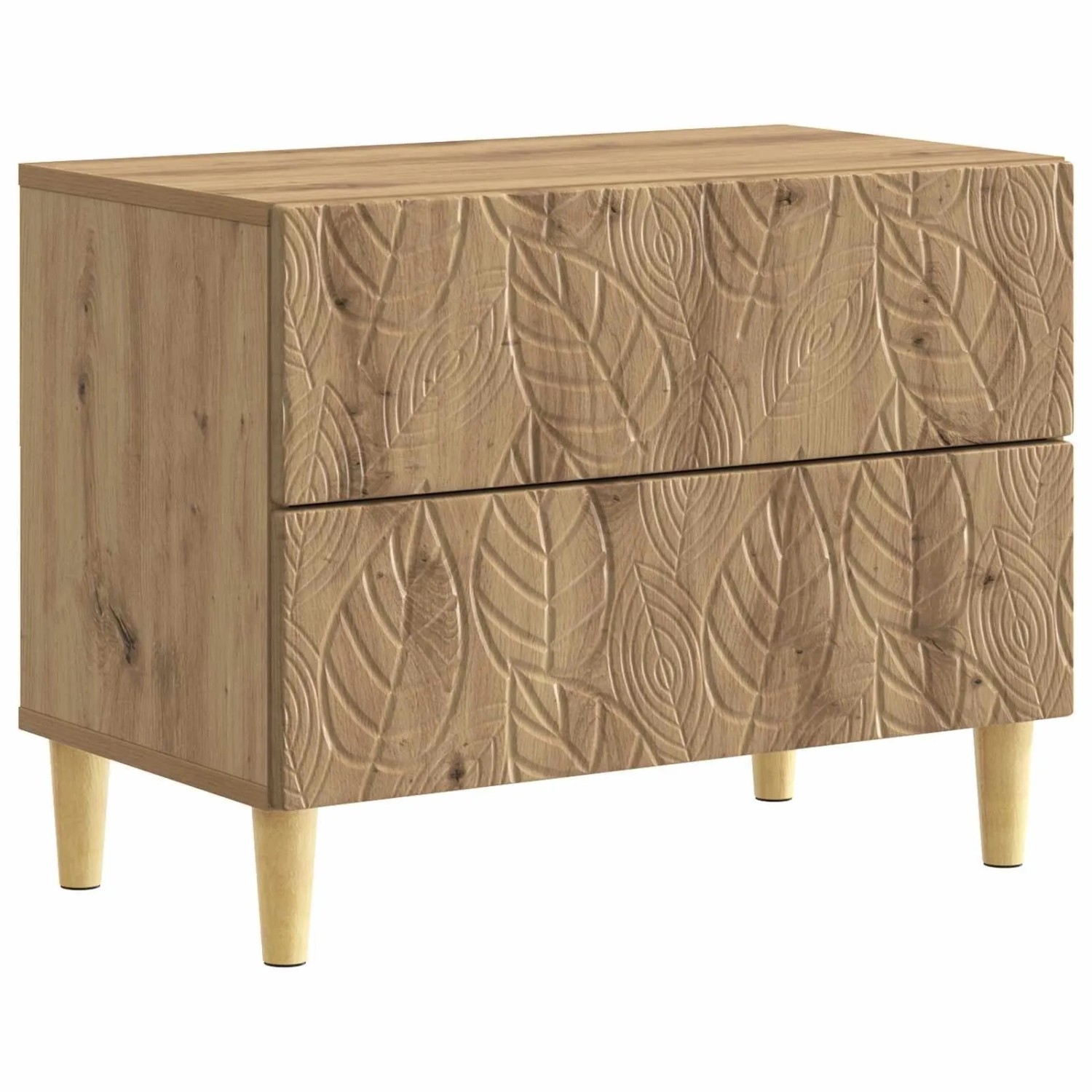 vidaXL Nachttisch Artisan-Eiche 62 x 34,5 x 48 cm Holzwerkstoff 895014