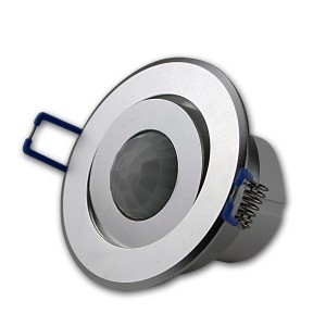 ChiliTec 360° Decken-Einbau-Bewegungsmelder in Silberalu für Lampen & Leuchten.