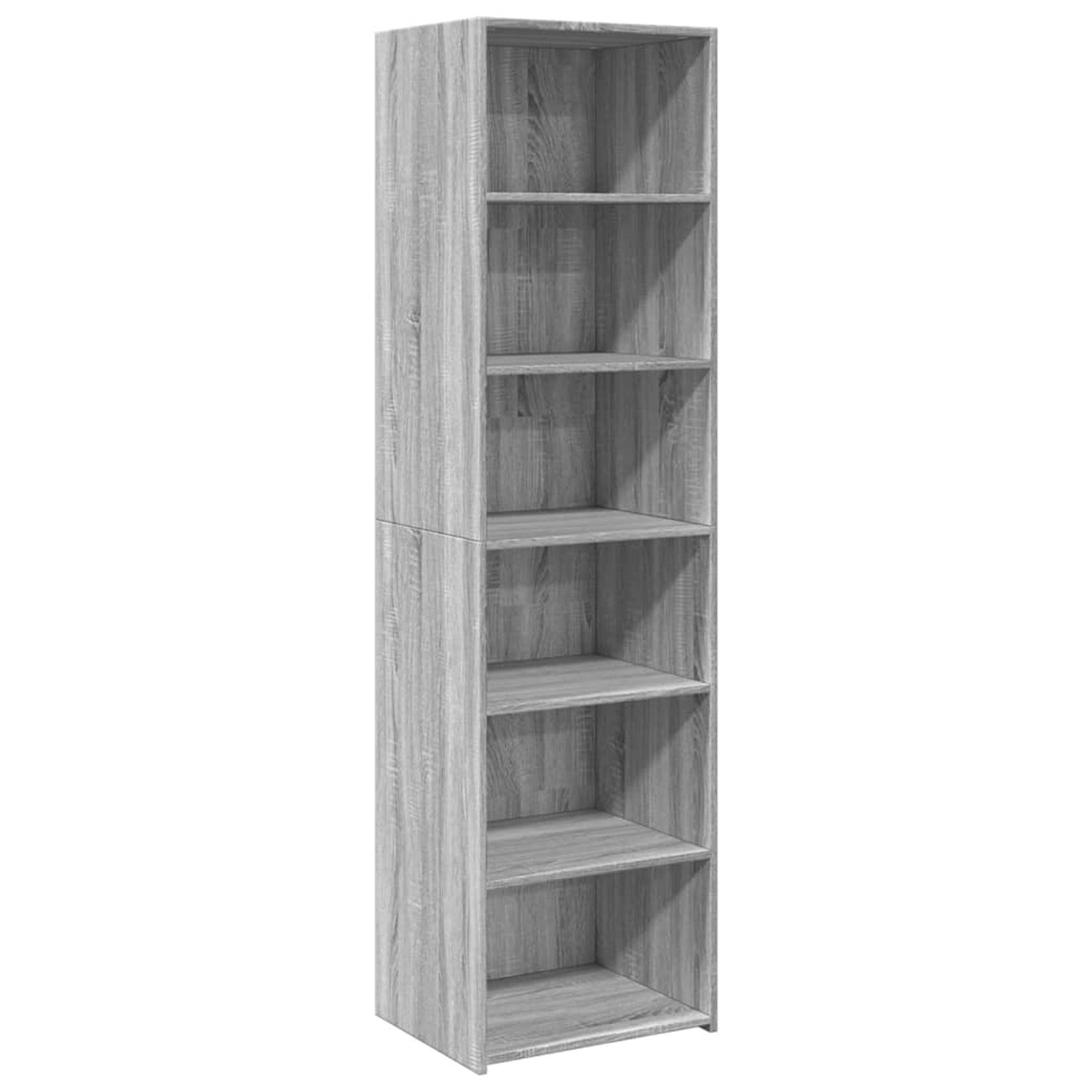 vidaXL Highboard Grau Sonoma-Eiche 50x41x185 cm Holzwerkstoff 3281685 günstig online kaufen