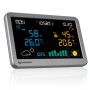 Bresser Funk-Wetterstation MeteoTemp TBH Anthrazit mit Display für Innen- und Außentemperatur.