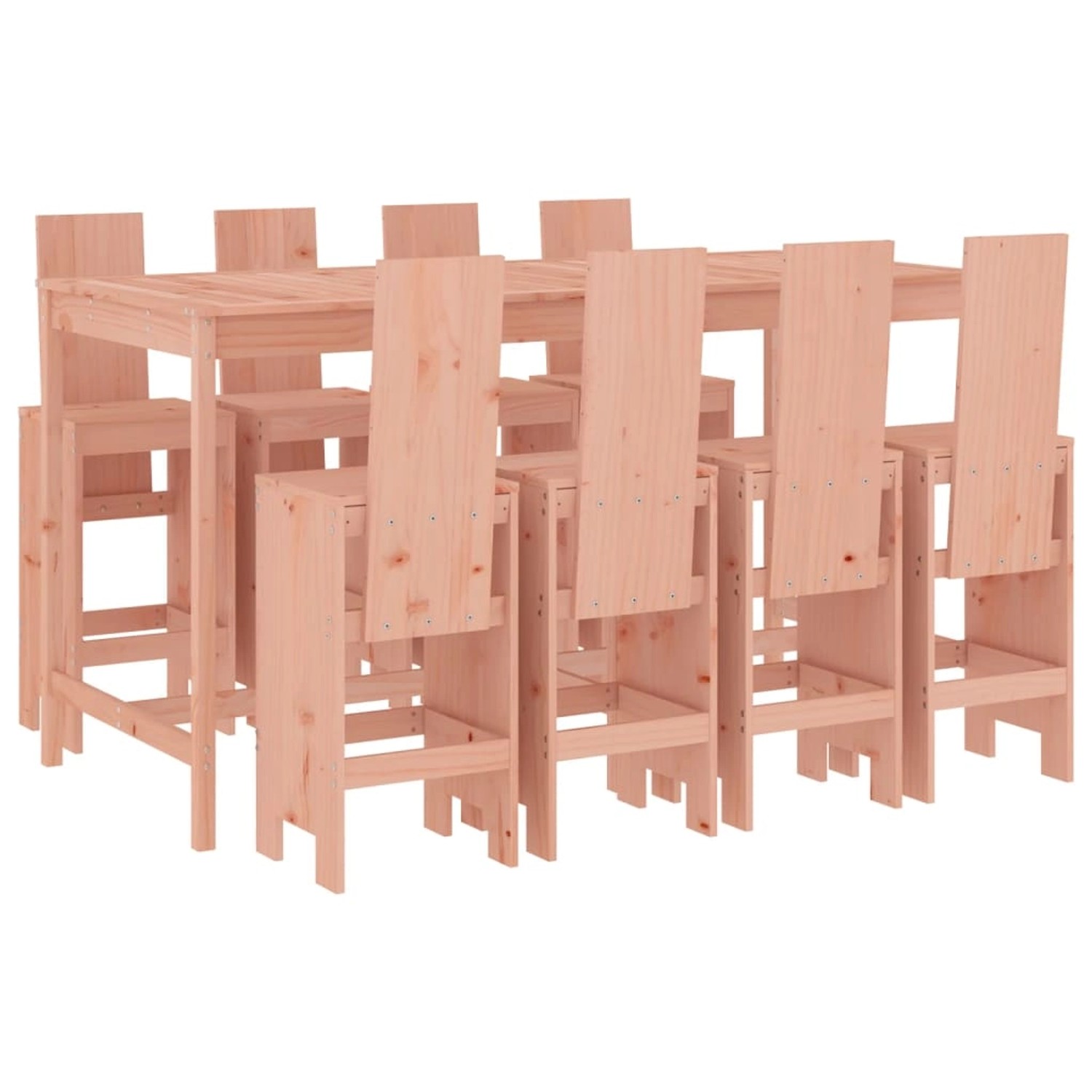 vidaXL 9-tlg Gartenbar-Set Massivholz Douglasie Modell 1