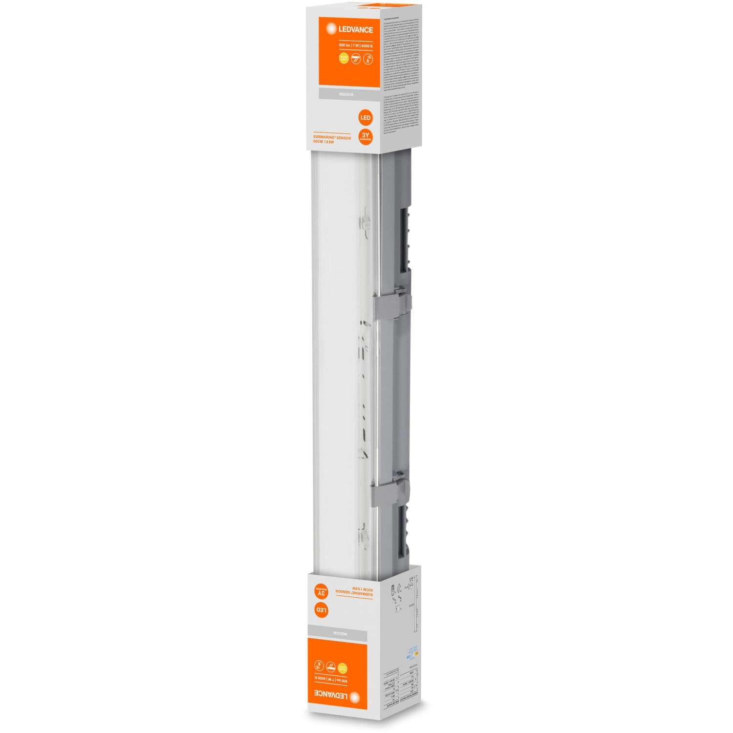 Ledvance LED-Feuchtraumleuchte Submarine 60cm mit Bewegungsmelder im Karton.