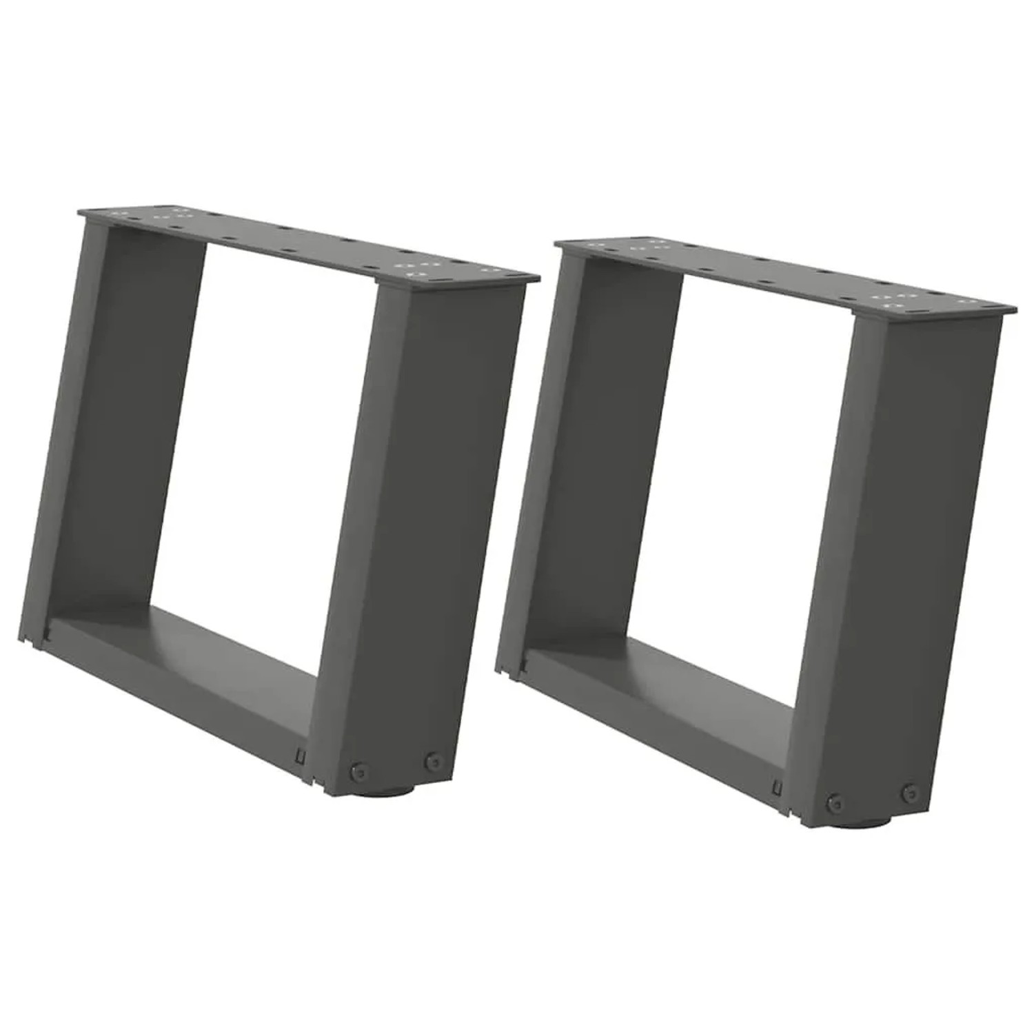 vidaXL Couchtischbeine U-Form 2 Stk Anthrazit 50x30-31 cm Stahl 4012746 günstig online kaufen