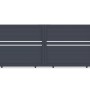 Graues Casanoov Schiebetor Cimone 3,5 m aus Aluminium mit Motorisierung.