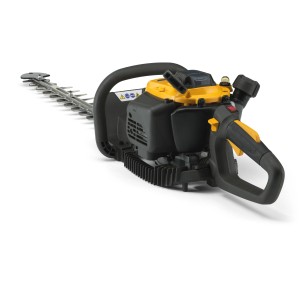 Stiga HT 525 Benzin-Heckenschere mit 60 cm Schwert und gelb-schwarzem Design.