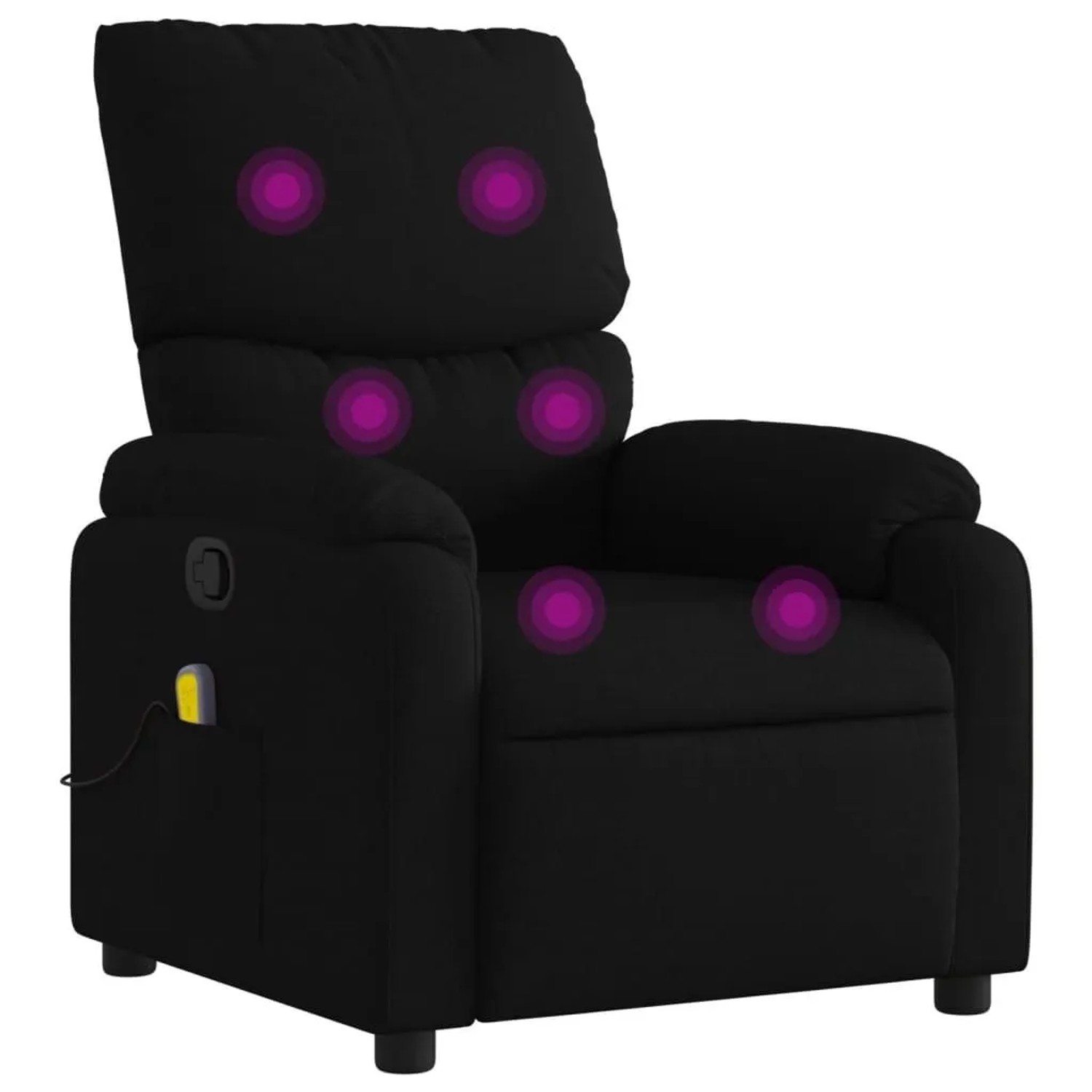 vidaXL Massage-Relaxsessel Schwarzer Stoff 3205686 günstig online kaufen