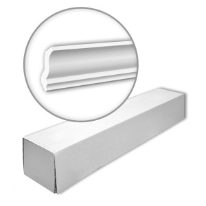 PROFHOME Eckleisten Set, 21 Zierleisten (42 m), weiße Deckenleisten für den Innen- und Außenbereich.