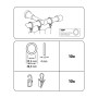 Gardinia Gardinenringe Europa, 10er-Pack, Messing-Antik, für 19 mm Stangen, mit Zubehör.