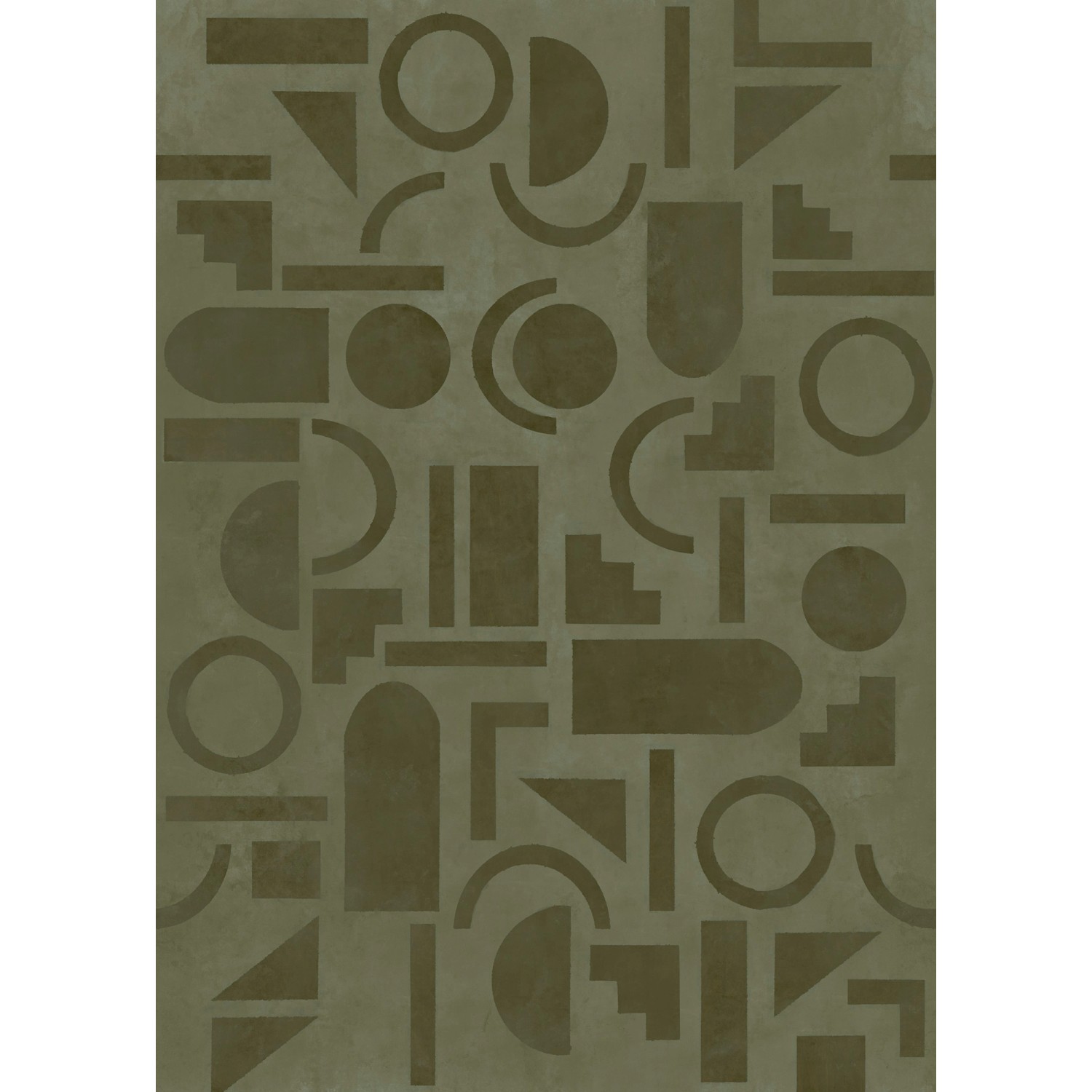 LOOKS Fototapete Vlies Geo Grün 2,7 m x 2 m FSC®