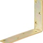 Gelb verzinkter Balkenwinkel 180x120x40 mm für leichte Holzkonstruktionen.