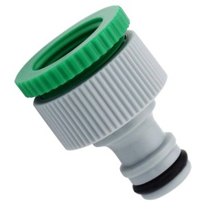 Tifler Hahnstück mit Adapter für 3/4 und 1/2 Zoll, für Bewässerungssysteme.