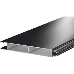 ZacAlu Alupanel Zaunelement, anthrazit, 180 cm, für Zaunpfosten. Zubehör für Zaunbau & Sichtschutz.