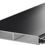 ZacAlu Alupanel Zaunelement, anthrazit, 180 cm, für Zaunpfosten. Zubehör für Zaunbau & Sichtschutz.