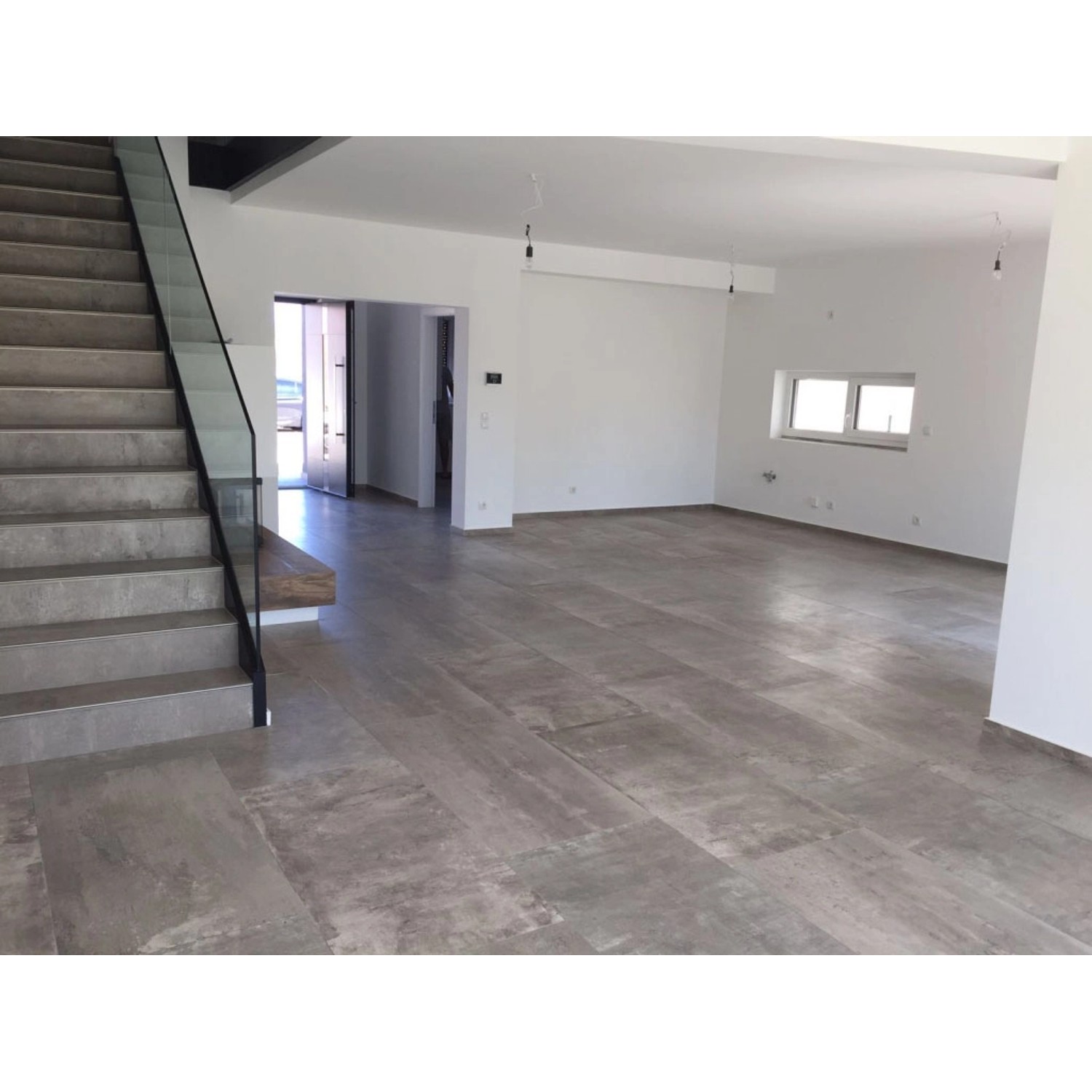 Bodenfliese Tribeca 2 Grey Feinsteinzeug Grau Glasiert 60 cm x 120 cm