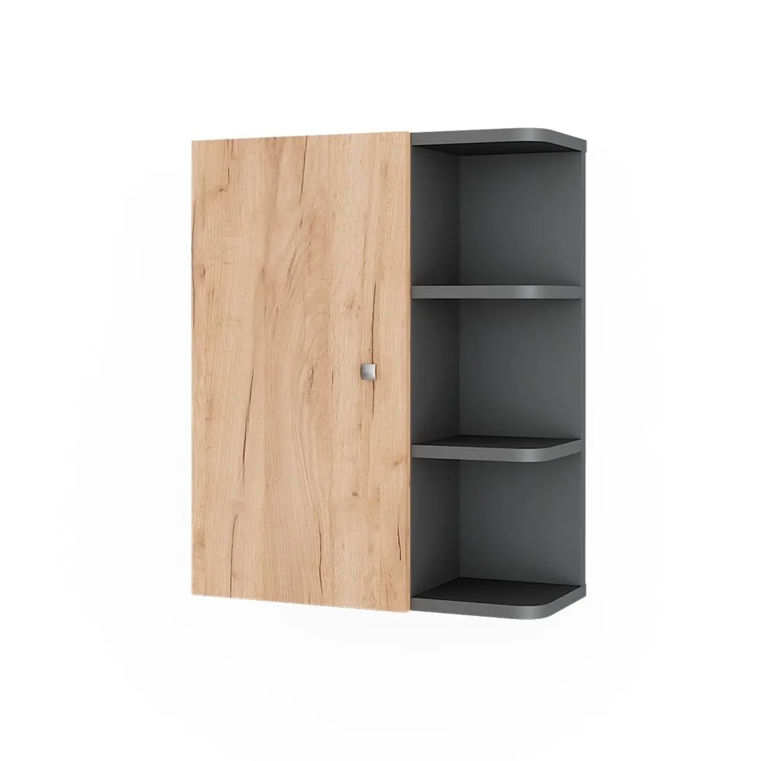 Vicco Hängeschrank Fynn Anthrazit Goldkraft Eiche 47 x 59