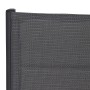 Detailansicht: Anthrazitfarbener Siena Garden Klappsessel Tesor mit Textilgewebe.