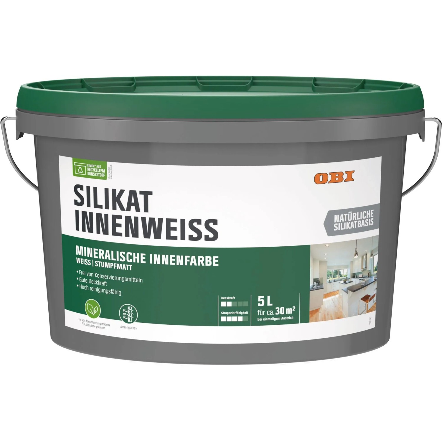 OBI Silikat Innenweiss matt 5 l