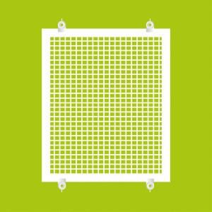 Windhager Montage-Set für Insektenschutz, 4 weiße Vorreiber zur Rahmenbefestigung.