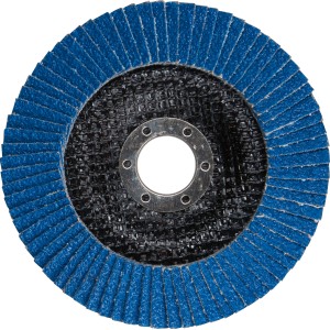 LUX Fächerschleifscheibe Metall, Ø 125 mm, K40. Zubehör für Winkelschleifer.