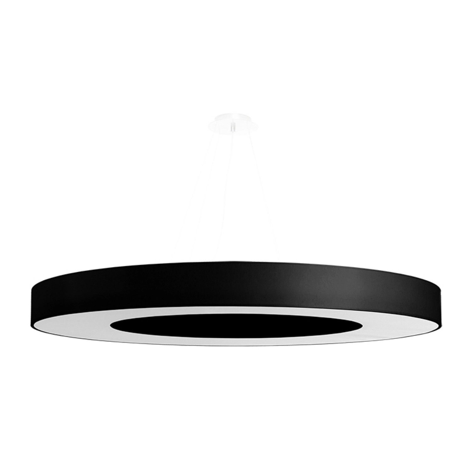 Sollux Lighting Kronleuchter Saturno Slim 90 Schwarz