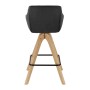 Bessagi Home Barhocker Leonie Dunkelgrau Webstoff Drehbar Gepolstert_4