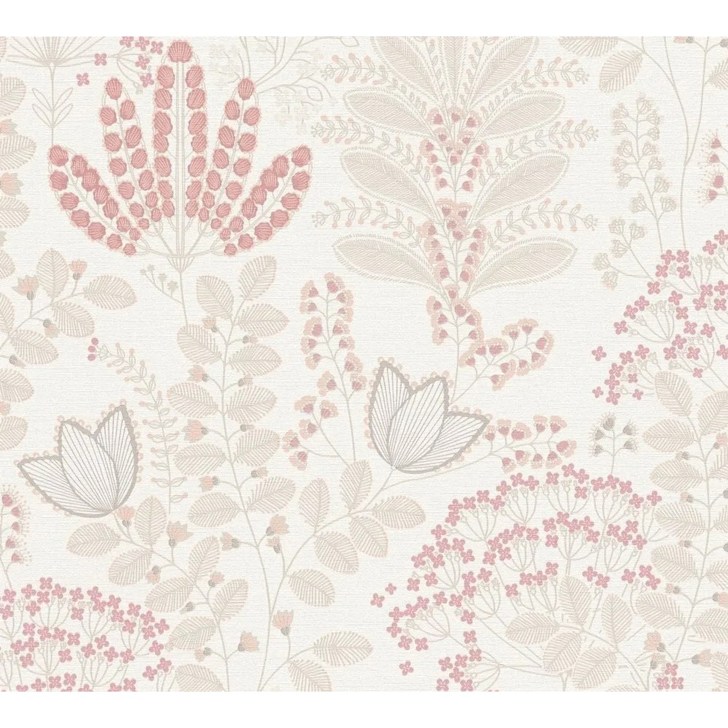 Tadessi Tapete Floral M1-No.10963 Vliestapete in Taupe
