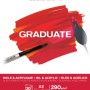 CANSON Graduate Öl- & Acrylmalpapier A3, naturweiß, leicht rau, mit Pinsel und Malmesser.