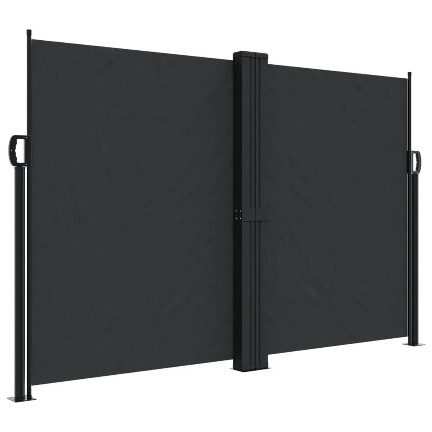 vidaXL Seitenmarkise Ausziehbar Schwarz 160x600 cm 4004624