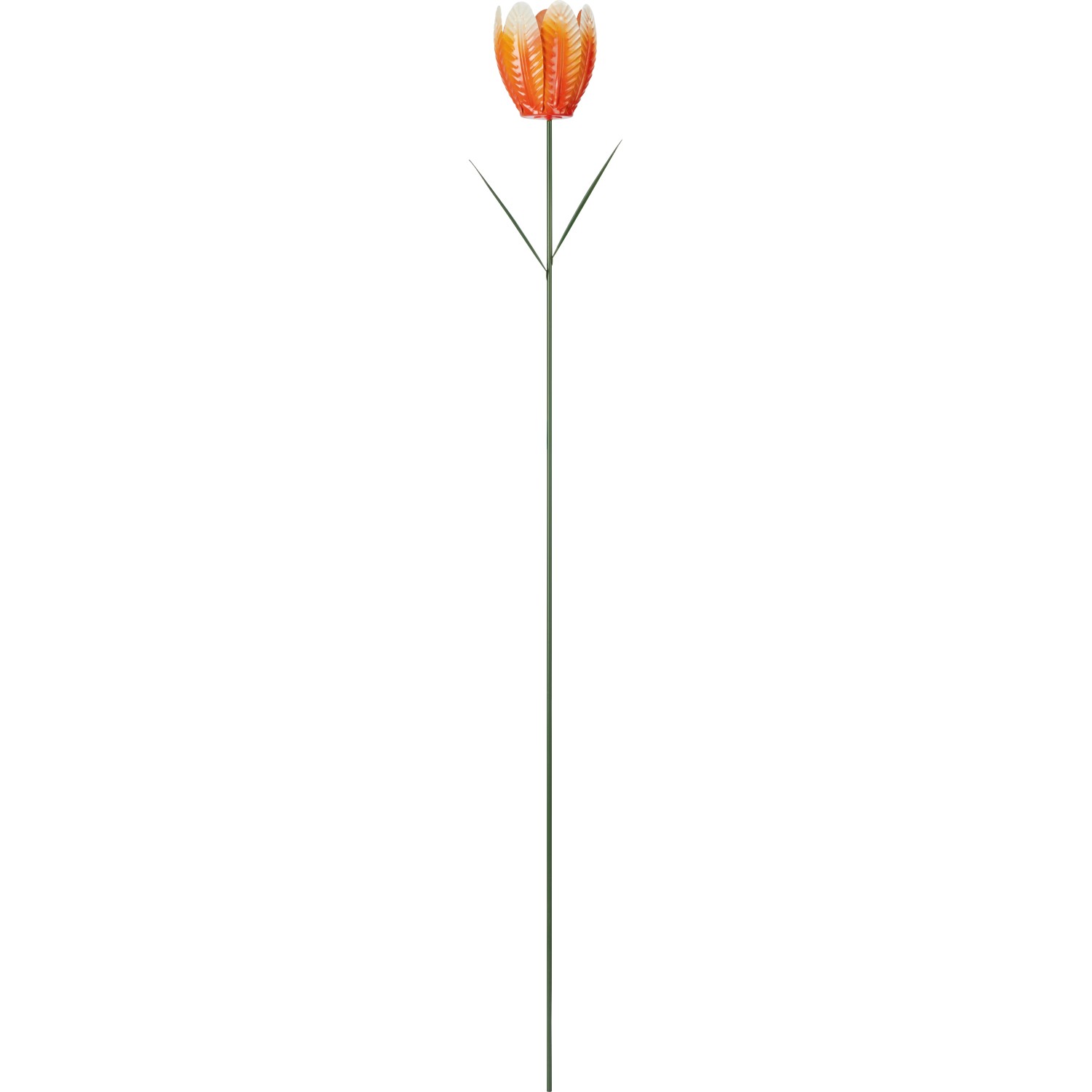 Gartenstecker Tulpe Eisen Orange 95 cm x Ø 8 cm