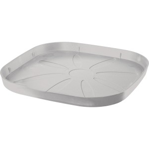 Deroma Untersetzer Origin Saucer Quadro, 24 cm, hellgrau.