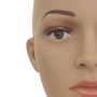 Detailansicht des Gesichts eines MCW Mannequin-Kopfes G70. Auge, Wimpern, Augenbraue und Lippen für Perücken & Schmuck.