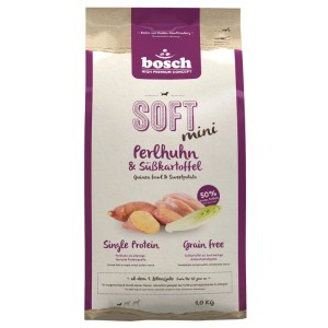 Bosch Pets Hunde-Trockenfutter Soft Mini Perlhuhn und Süsskartoffel 1 kg