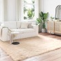 vidaXL Kunstschaffell Teppich Tafalla Beige 200 x 200 cm Polyester 42021489_2