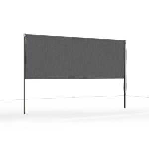 Siena Garden Roll-Up für Schattenmanufaktur, 300x210 cm, anthrazitfarbener Sicht- und Windschutz.