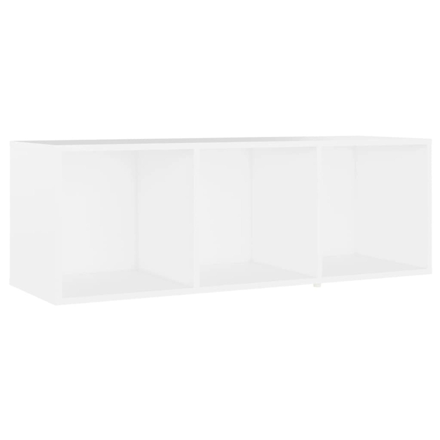 vidaXL TV-Schrank Weiß 107x35x37 cm Holzwerkstoff 805534