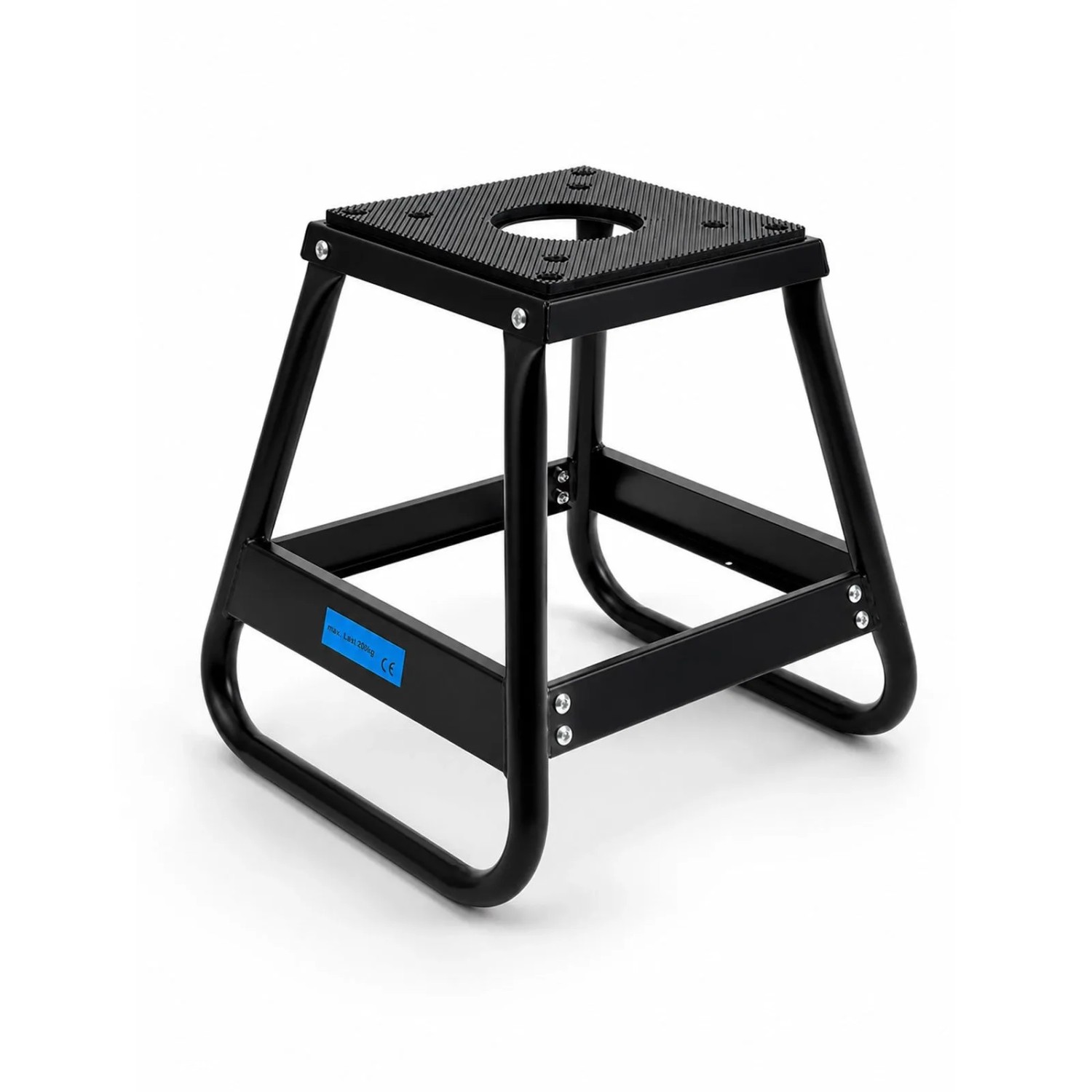 TRUTZHOLM Dirtbike Montagehocker 200 kg 400 mm Schwarz Pulverbeschichtet Kompakt