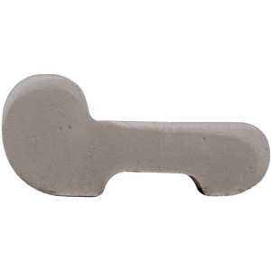 Deroma Füßchen Liscio Graphit für Pflanztöpfe, Terrakotta, graphitgrau.