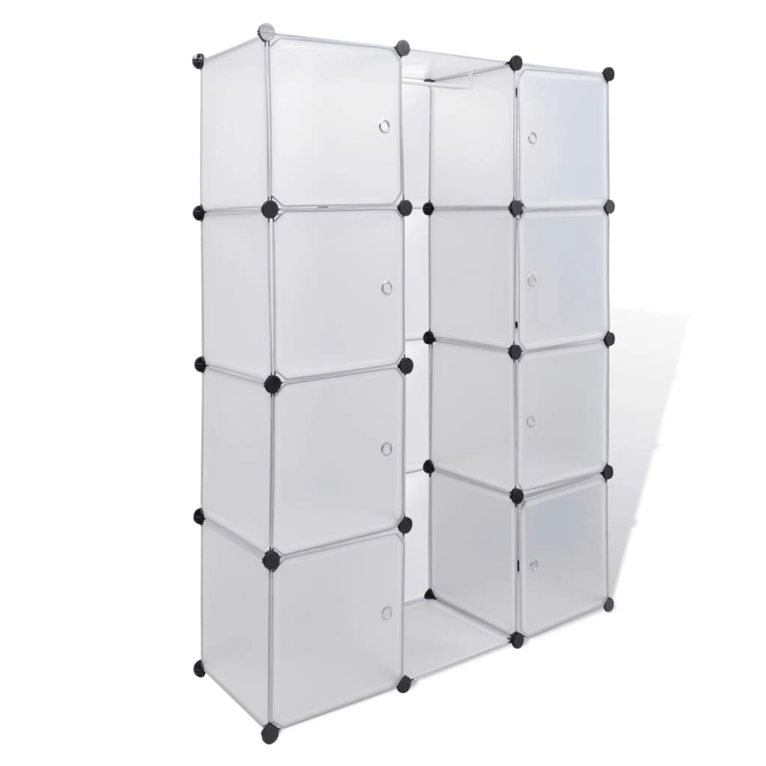 vidaXL Modularer Schrank mit 9 Fächern 37×115×150 cm Weiß