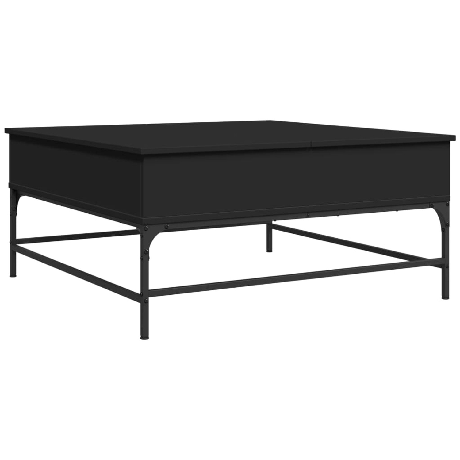 vidaXL Couchtisch Schwarz 95x95x45 cm Holzwerkstoff und Metall 3217064 günstig online kaufen