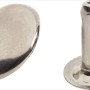 LUX Hohlnieten, 36 Stück, Ø 10-12 mm, vernickelt, für Textilien und Leder.