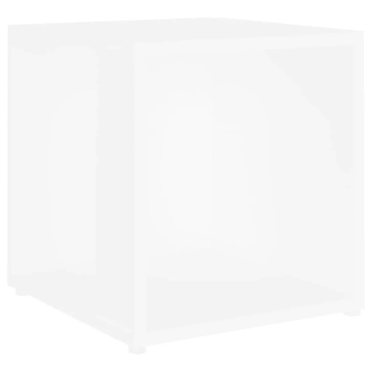 vidaXL Beistelltisch Weiß 33x33x34,5 cm Holzwerkstoff 809008