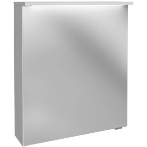 Fackelmann Spiegelschrank OXFORD, 60cm, weiß, mit Softclose-Türen und Beleuchtung.