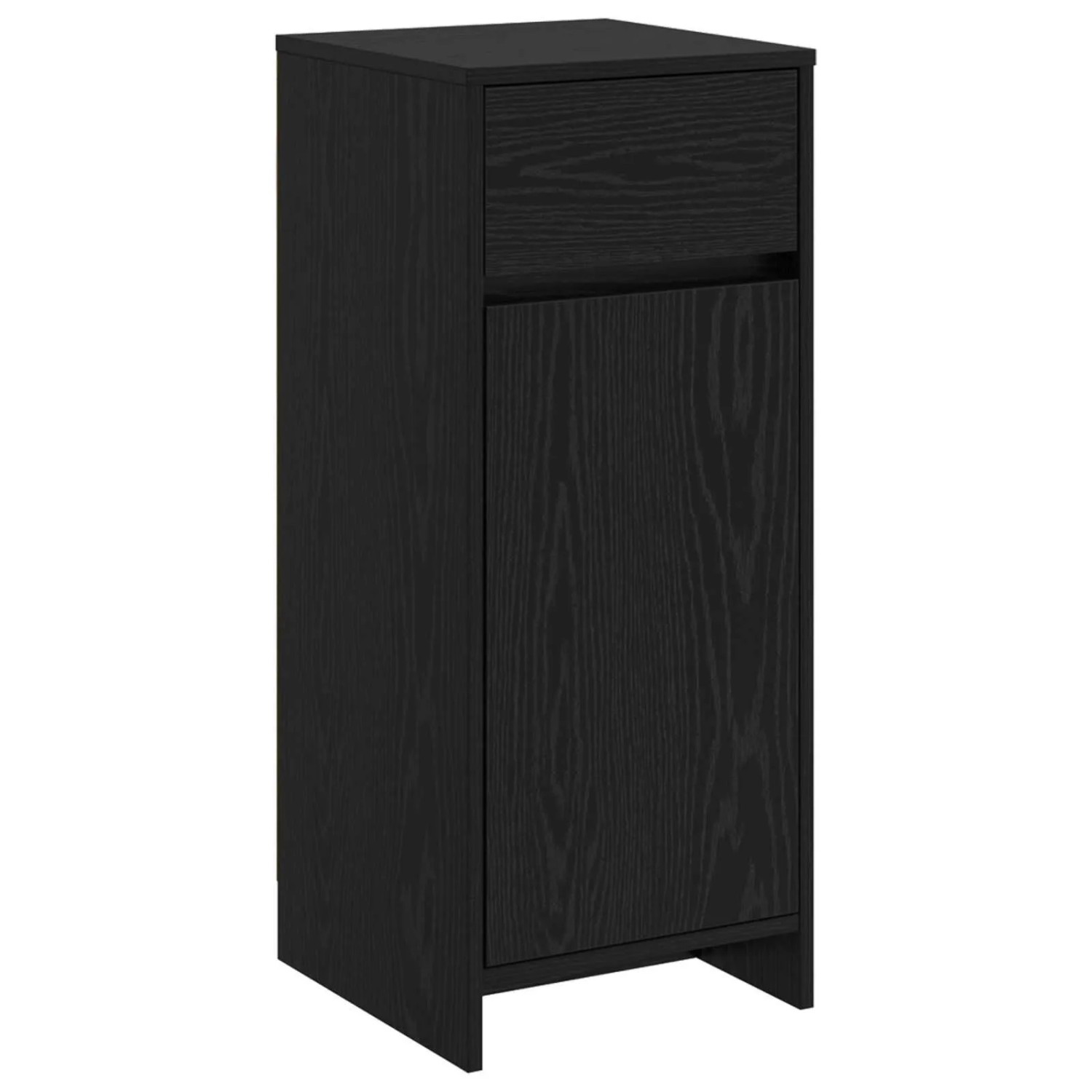 vidaXL Badezimmerschrank Schwarz Eichen-Optik 35 x 36,5 x 85 cm 890745