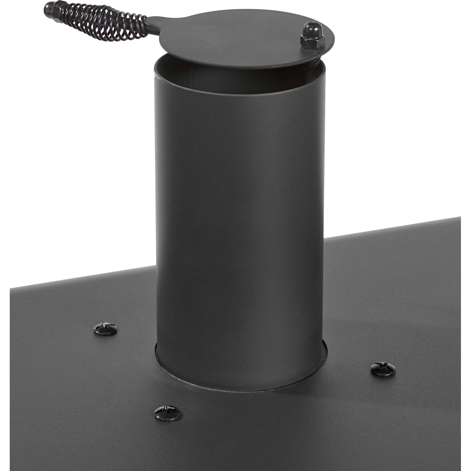 Detailansicht des Rauchabzugs am Jamestown Kombigrill Drake.