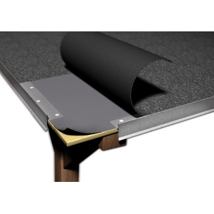 Alu Ortblech ohne Wasserfalz, Natur, 250x1000mm, zur Dachrand-Befestigung.