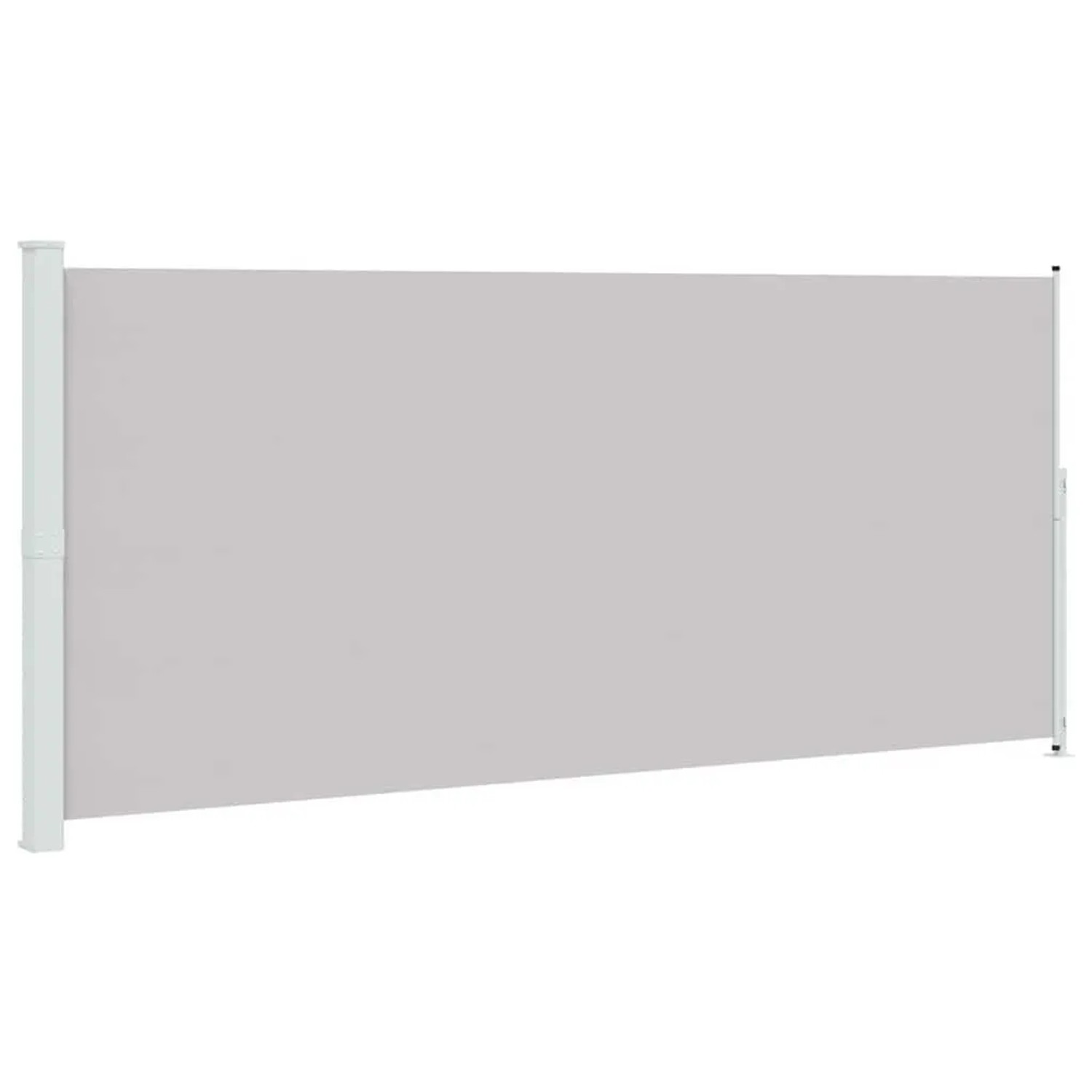 vidaXL Seitenmarkise Ausziehbar 220x500 cm Grau 313431