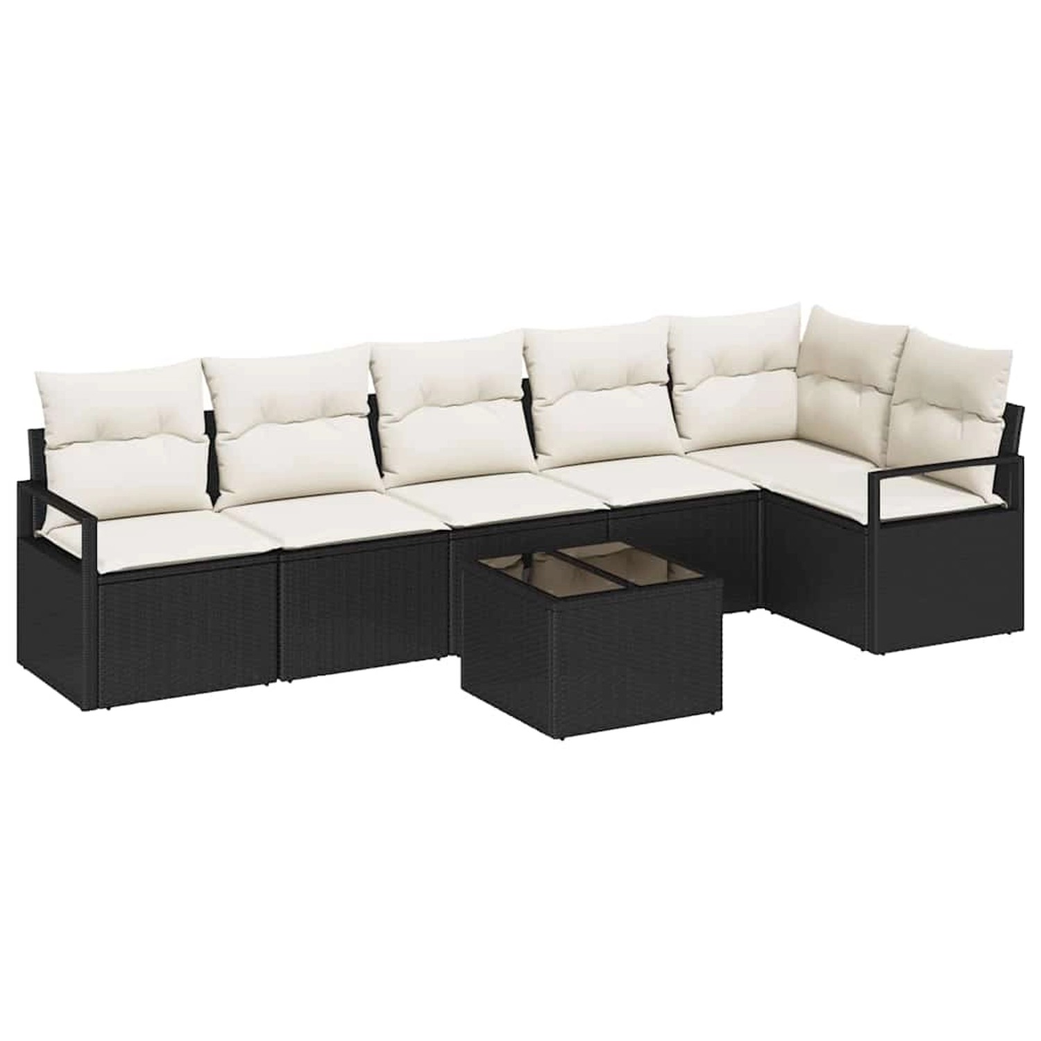 vidaXL 6-Teiliges Garten-Sofa Set mit Kissen Braun Poly Rattan 3346407 günstig online kaufen