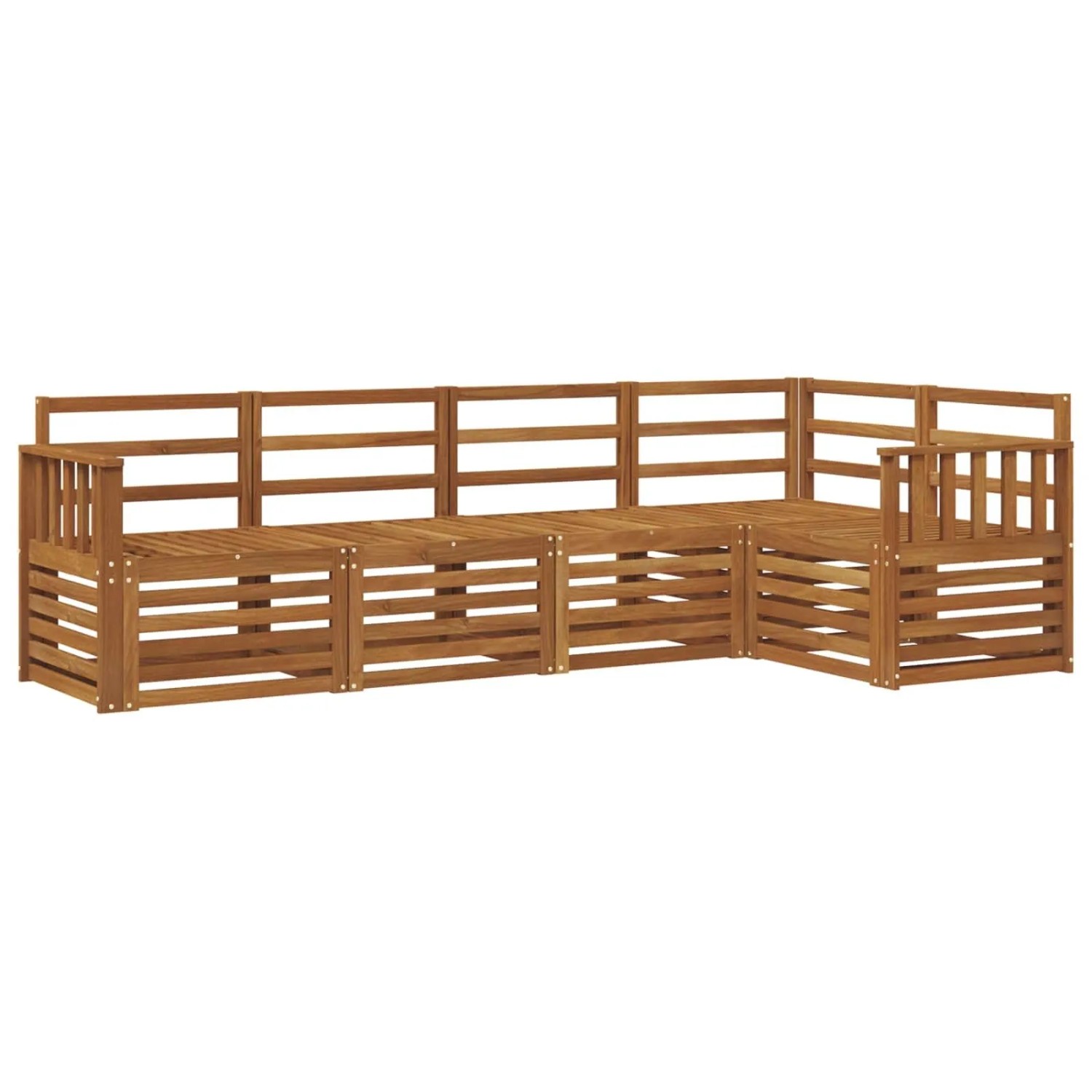 vidaXL Sofagarnituren 5 Tlg Natur Massivholz Akazie 3374799
