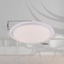 Weiße LED-Deckenleuchte Carry, Ø 53cm, mit Farbwechsel, Dimmfunktion und Fernbedienung.