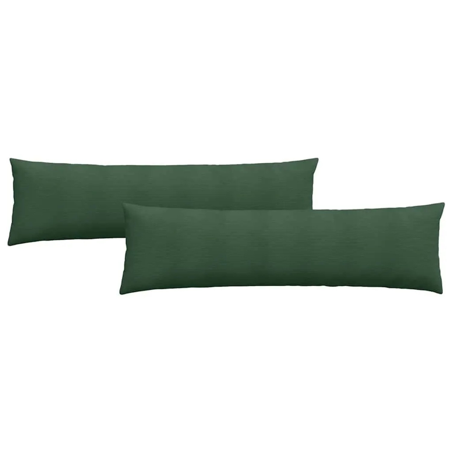 vidaXL Sofakissen 2 Stück Dunkelgrün 145 x 40 cm Cordstoff 42013865